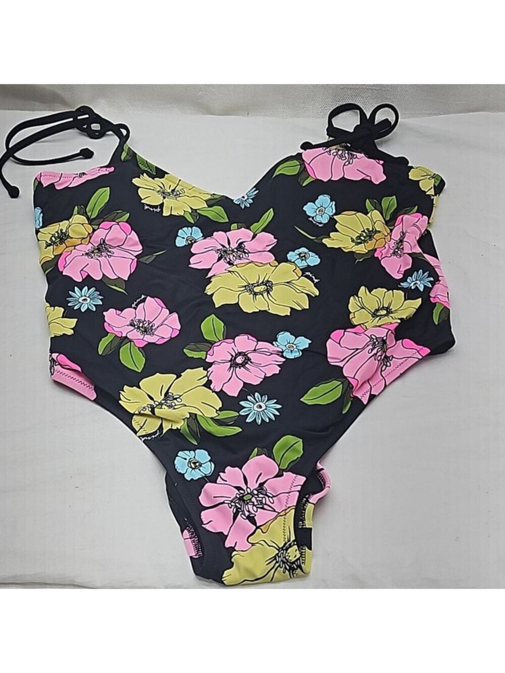 Victoria's Secret PINK XL Floral One Piece Swimsuit Tropical Hawaiian NWOT - Picture 1 of 4